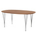 Dining Table B612, “Superellipse”, Walnut/Chrome, 100 x 150 cm