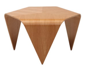 Trienna Coffee Table, Lacquered Oak