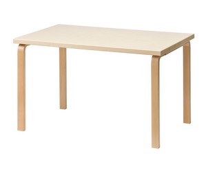 Pöytä 81B, koivu, 75 x 120 cm