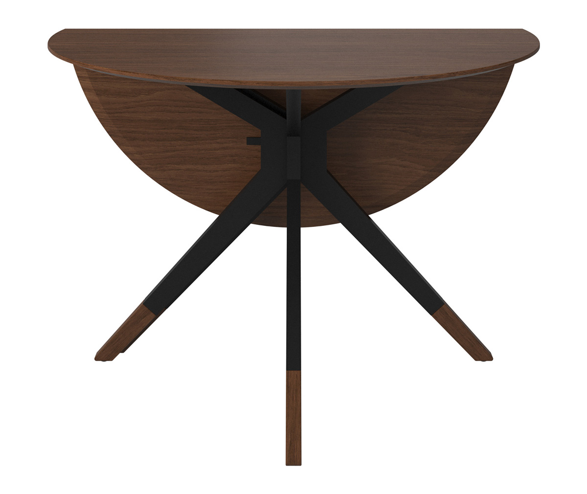 BoConcept Billund Dining Table, Walnut/Black | Vepsäläinen