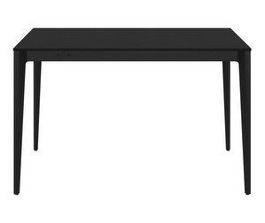 Torino-ruokapöytä, musta, 80 x 120 cm