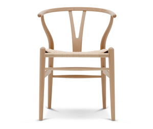 CH24 Wishbone Chair, Oiled Beech, Natural-Coloured Seat