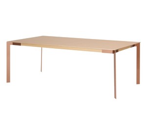 Viisto Dining Table, Oak/Copper, 104 x 208 cm