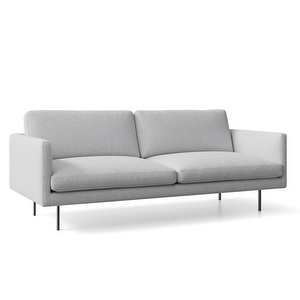 Basel-sohva, Verso-kangas 040 harmaa, L 200 cm