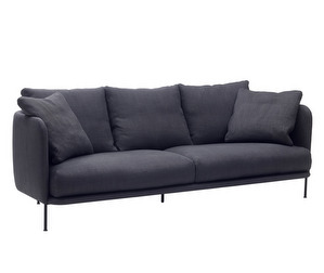 Bonnet Grand -sohva, Panama Linen -kangas 35 tummanharmaa, L 218 cm