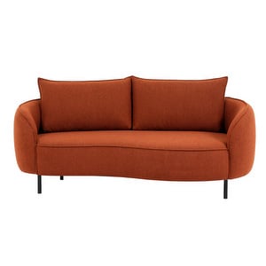 Amelie Sofa, Denno Fabric 1265 Rusty Orange, Right