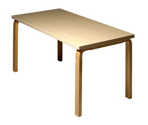 Pöytä 81A, koivu, 75 x 150 cm