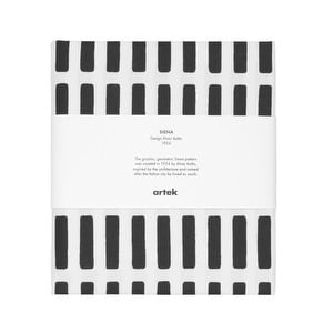 Siena-kanvaskangas, valkoinen/musta, 150 x 300 cm
