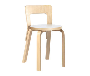 Chair 65, Birch/White Laminate
