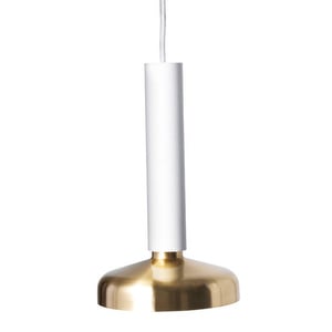 Blend Pendant Lamp, White/Brass