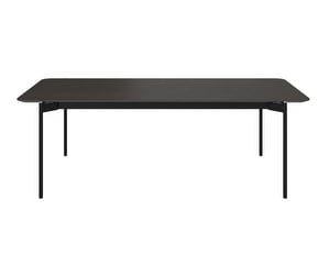 Augusta Extendable Dining Table, Dark Ceramic / Black, 100 x 230/306 cm