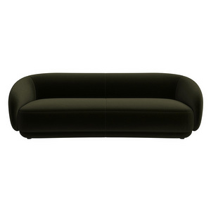 Bolzano-sohva, Velvet-kangas 3134 oliivinvihreä, L 210 cm