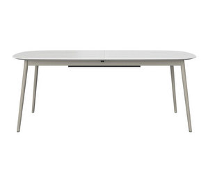 Kingston Extendable Dining Table, White, 100 x 197/267 cm