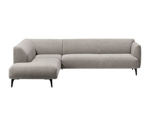 Modena Chaise Sofa, Napoli Fabric 2250 Light Grey, W 267,5 cm