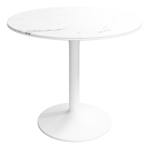 New York-ruokapöytä, valkoinen keramiikka/valkoinen, ⌀ 99 cm