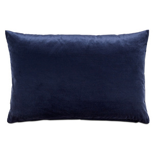 Velvet Cushion, Dark Blue, 40 x 59 cm