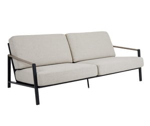 Lyra Sofa, Black/Beige, W 193 cm