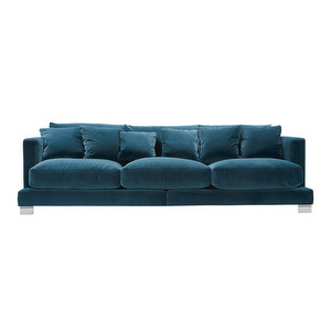 Colorado-sohva, Classic Velvet -kangas 12 tummansininen, L 270 cm