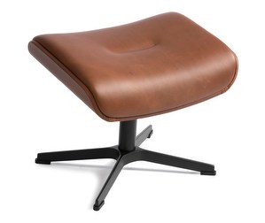 Timeout Footstool, Western Leather Cognac