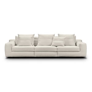 Aton Sofa, Curl Fabric 20 White, W 285 cm