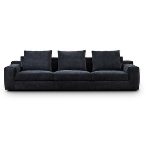 Aton Sofa, Soft Fabric 16 Dark Blue, W 285 cm