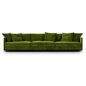 Great Ash Sofa, Munster Fabric 09 Green, W 400 cm