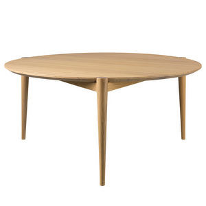 D102 Søs Coffee Table, Natural Oak, Ø 70 cm