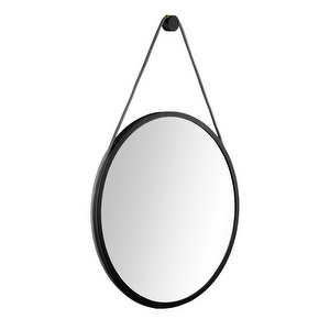 I3 Mossø Mirror, Black Oak, ø 60 cm