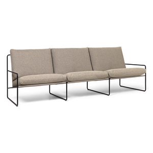Desert-sohva, Dolce-kangas tumma hiekka/musta, L 233 cm