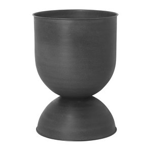 Hourglass Pot, Black, M