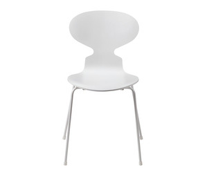 Muurahais-tuoli 3101, white/white, peittomaalattu