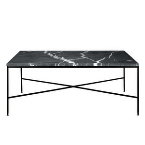 Planner Coffee Table, Charcoal Marble, 100 x 100 cm