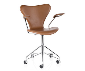 Office Chair 3217, “Series 7”, Wild Leather Brown