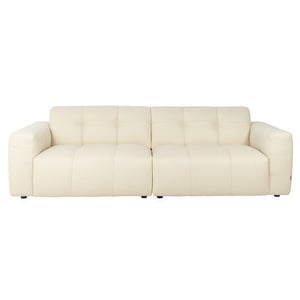 Chess Sofa, Dolce Cream Fabric White, W 250 cm