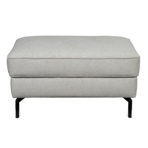 Sleepy Footstool, Evita Fabric Soft Grey, 60 x 85 m