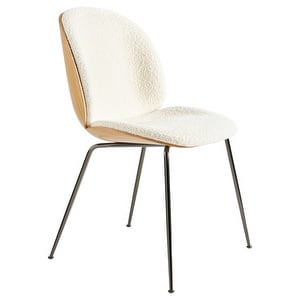 Beetle Chair, Oak Veneer / White