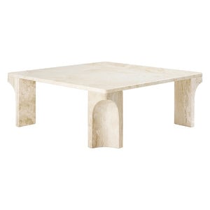 Doric Coffee Table, Neutral White, 80 x 80 cm