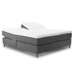 Ambassadör Aqtive II Adjustable Bed, Grey, 180 x 200 cm, Medium+Medium