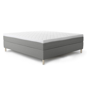Diplomat Continental Bed, Grey, 160 x 200 cm