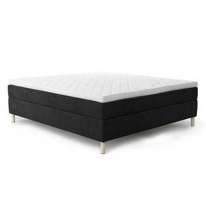 Diplomat Continental Bed, Black-Grey, 160 x 200 cm