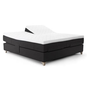 Prestige Aqtive II Adjustable Bed, Black-Grey, 180 x 200 cm