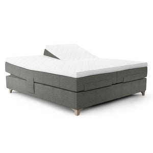 Prestige Aqtive II Adjustable Bed, Dark Grey, 180 x 200 cm