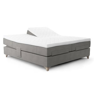 Prestige Aqtive II Adjustable Bed, Light Grey, 180 x 200 cm