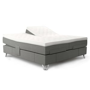 Supreme Aqtive II Adjustable Bed, Oyster Grey, 180 x 200 cm