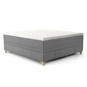 Supreme Epic Bed, Oyster Grey 320-161, 180 x 210 cm