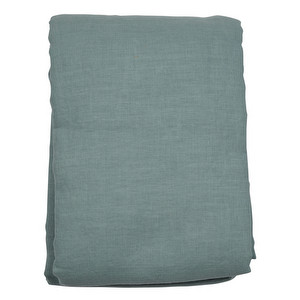 Heaven Linen Quilt Cover, Sea Turquoise, 230 x 220 cm