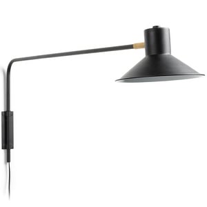 Aria Wall Lamp, Black, H 33 cm
