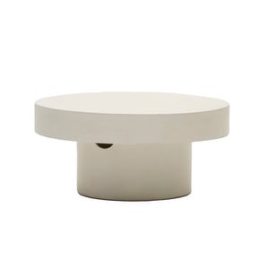 Aiguablava Coffee Table, White, ø 66 cm