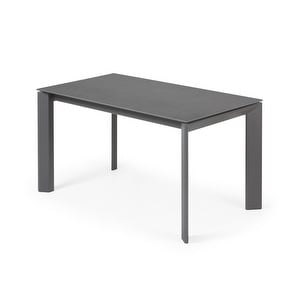 Axis- jatkettava ruokapöytä, keraaminen/tummanharmaa, 90 x 140/200 cm