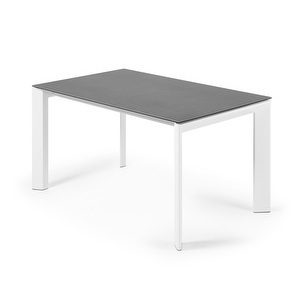 Axis Extendable Dining Table, Ceramic/White, 90 x 140/200 cm